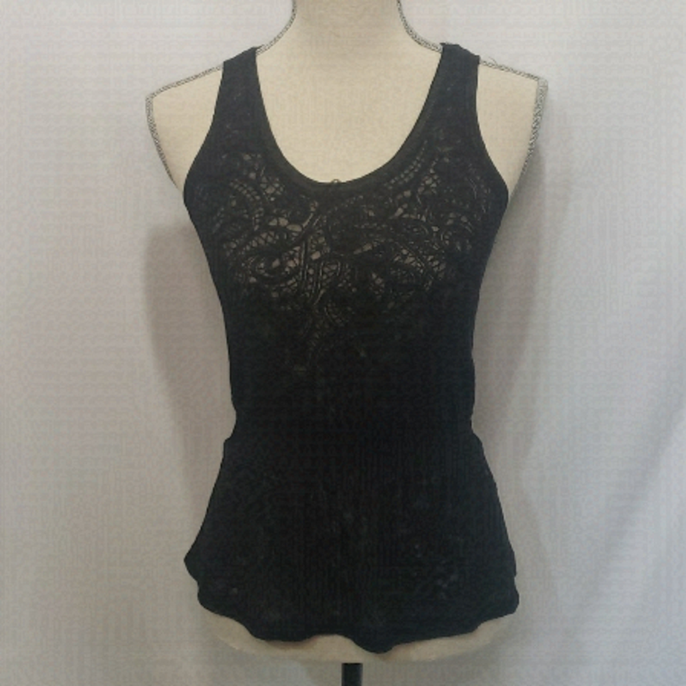 𝅺WILFRED Lace Small Peplum Tank Blouse